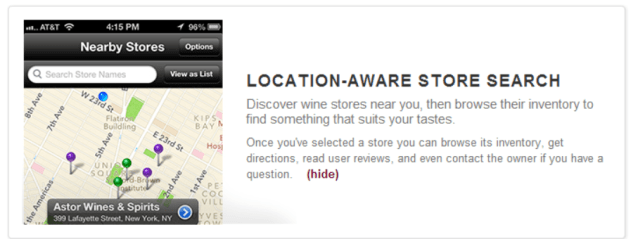 Find a store near you on the Snooth App